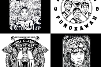 do line art tracing vector trace and redraw your logo, sketch or image