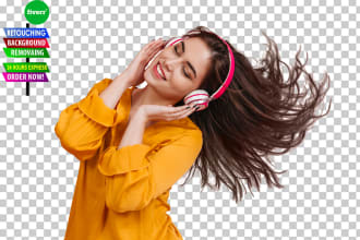 professionally photo background removal, cut out,hairmasking