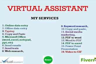 be your personal virtual assistant for administrative work