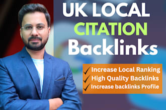 provide high da local UK citations backlinks