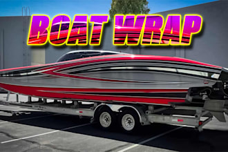 design mind blowing boat wrap for you