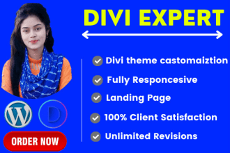 build your wordpress website using divi theme builder