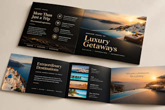 design a premium corporate brochure or business brochure