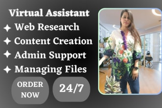 be personal multiskill virtual assistant, admin support and social media manager