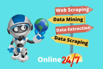 do any kind of web scraping and data mining