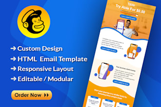 do mailchimp ready editable HTML email template