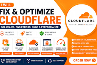 fix cloudflare setup, optimize cloudflare, fix cloudflare dns related issues