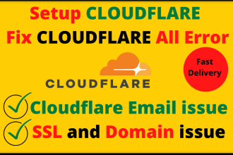 setup cloudflare, SSL and fix bugs,errors of cloudflare fast