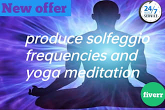 produce solfeggio frequencies relaxation in 12h
