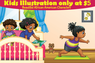 do beautiful african american illustrations for book