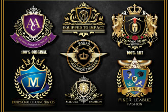 design stylish royal luxury classic regal logo