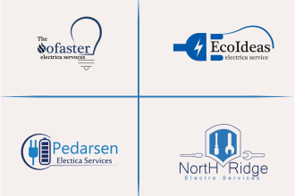 do business, electric,media,shop and creative logo for minimalist your company