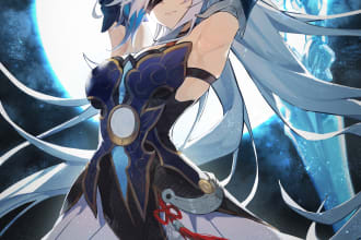 draw anime style fanart, original character and nsfw