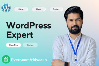 setup or maintain a clean and modern wordpress website for you