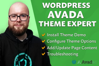 troubleshoot, fix and build with avada theme for wordpress