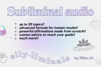 create a powerful subliminal audio