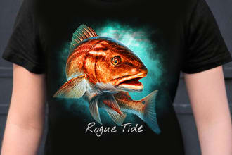 do hunting, fishing and camping t shirt design for you