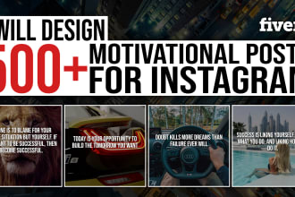 design 500 motivational quotes for instagram