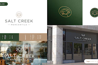 do modern minimalist business logo design with branding kit