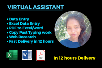 do data entry, data collection web scraping