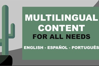 handcraft multilingual content for any needs