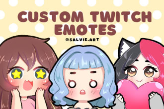 design custom twitch emotes or sub badge for you