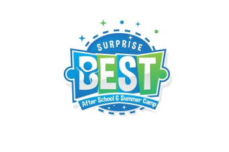 design childcare, daycare, kids and education logo with creative thinking