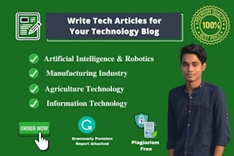 write tech articles for your technology blog