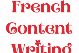 write any content in french and english