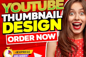design amazing youtube thumbnail