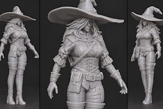 design custom 3d print miniatures cosplay props and scifi figures