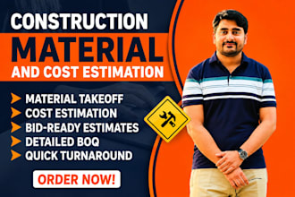 do construction cost estimation, material take off, and boq