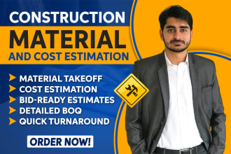 do cost estimation, quantity takeoff, and material take off