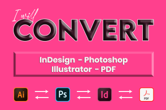 design or convert your layout into indesign