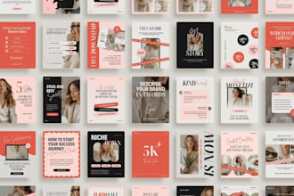 design professional social media posts and canva templates