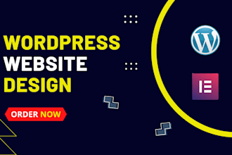 build a website using wordpress and elementor page builder