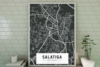 create custom city map of any region in the world