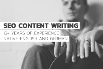 write high quality SEO blog posts, articles and content