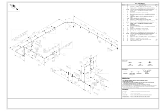 编制管道布置图、管道等距图和设备布置图