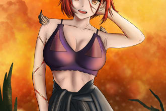 draw a beautiful  nsfw or sfw anime art for you