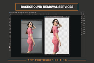 do background removal,transparent and resize perfectly