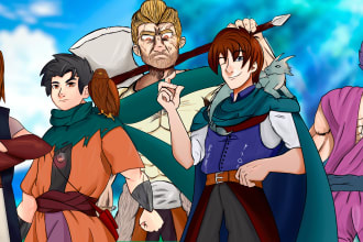 draw your dnd party or oc