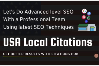 do USA local citations directory submission for google my business local SEO