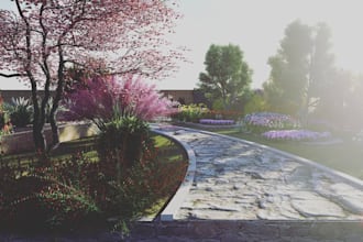 design your landscape or an exterior