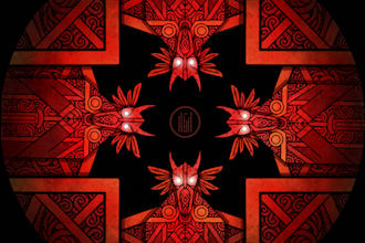 create your art or character in a dark viking style