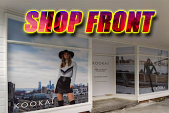 design unique fabulous shop front for you