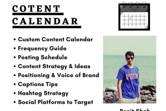 create a social media content calendar for your brand