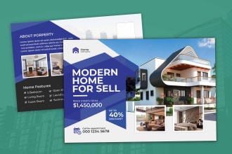 design real estate postcard and direct mail eddm