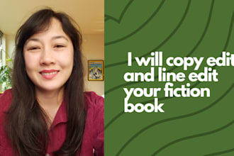copy edit and line edit your fiction book or manuscript