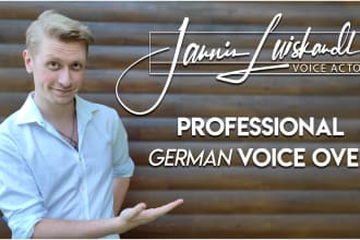 be your professional german voice actor